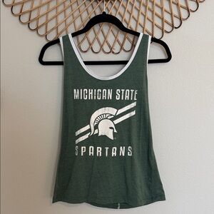 Michigan State Spartans Green Tank Top